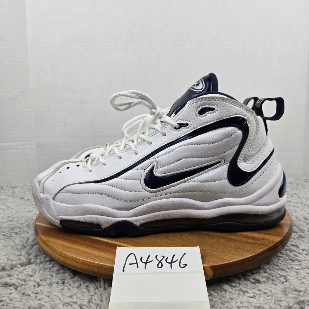 Nike Mens 12 Air Total Max Uptempo Midnight Navy White Casual Sneaker CZ2198-100